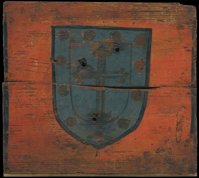 Plafondpaneel met wapenschild door Unbekannt Unbekannt